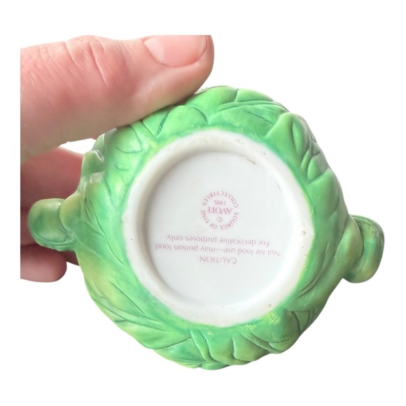 Avon Teapot Decorative 1995 Source of Fine Collectibles Pink Rose Blue Bird Leaf - Picture 5 of 8